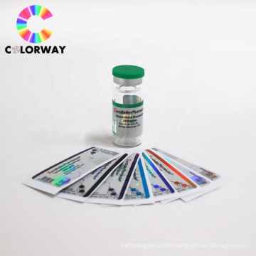 Factory price holographic label for 10ml vial labels